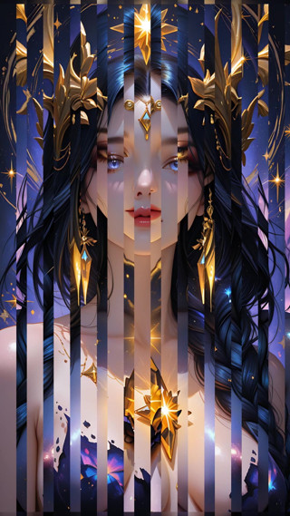 VelvetInk Studio: Emperatriz del vacío de la galaxia de materia oscura diosa...