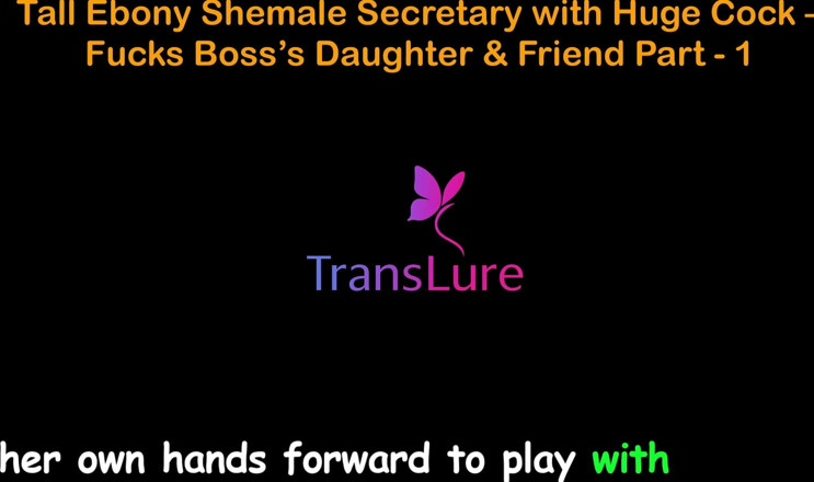 TransLure: English Audio Sex Story - Tall Ebony Shemale Secretary with Huge...
