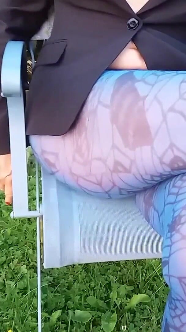 martinawest: Sexy Mature Woman in Sheer Leggings.