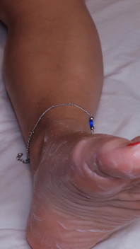 Submissive Gives His Mistress a Foot Massage