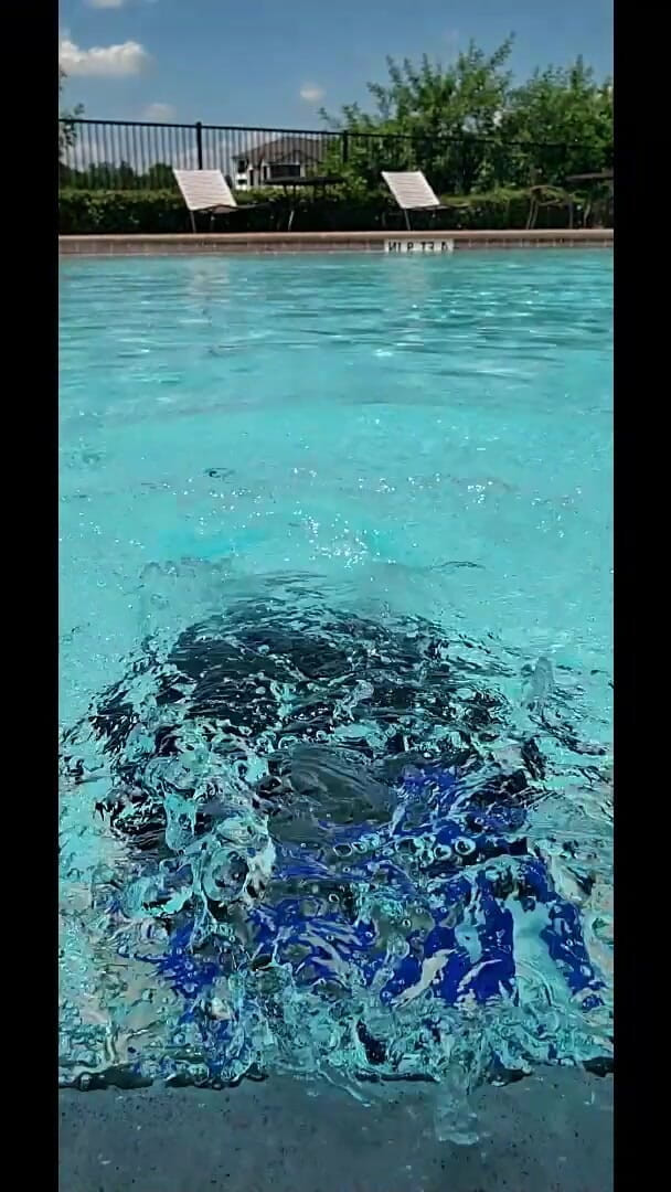 Scarlet Vixen: Big Inhales-exhales Asmr &amp; Swimming in My Sexy Blue Swimsuit