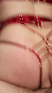 Gorgeous Trans Lingerie Is an Enthusistic Slut ~ Spanked, Face Fucked, Gaped and Creampied.