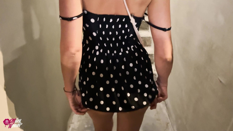 Miley Weasel: Blonde Slut Hooked up on the Party Mile and Fucked
