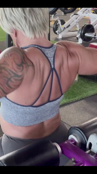 I Worked My Back Really Hard Today, Was Proud of the Weight I Was Able to Do Vids Following Pix