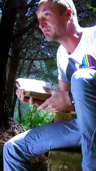 Teen Damaris with big boobs is taken hard by step brother in the forest