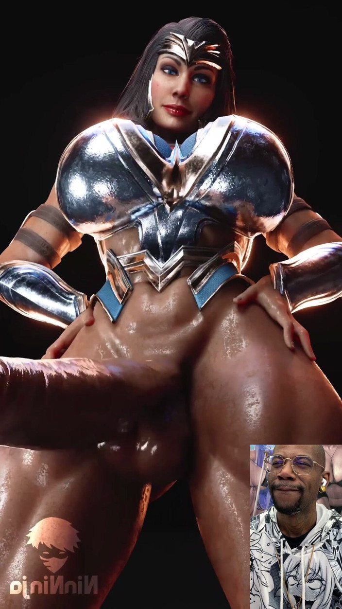 L6RD7BLU3 FUTA: Transgender wonder woman ngentot kontol basahnya di depan wajahmu