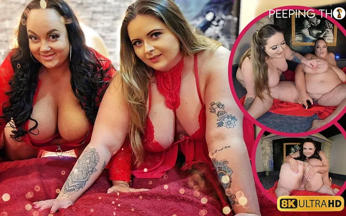 PeepingThom: BBW Huge Boobs JOI - Jj Jewel and Bella Binks