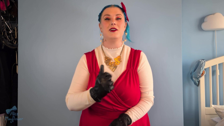Alice_Mayflower_Scottish: पिशाच दस्ताने हिलाने के निर्देश और लॉकटोबर के लिए बंदी - एकल लड़की