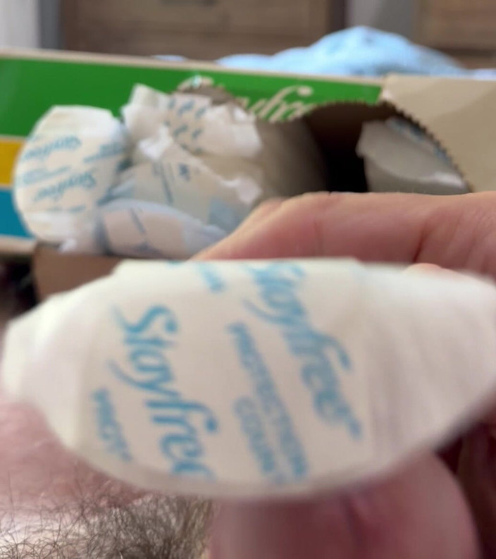 Takepad: Vintage stayfree maxi pads klaarkomen