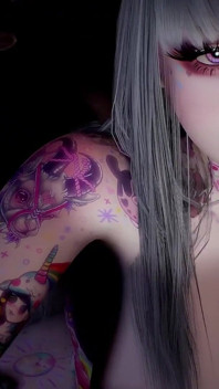 3D Huge Boobs Slut Show Her Perfect Tattoo