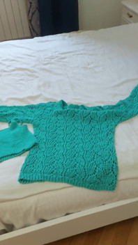 I Knitted Myself a Top and a Sweater, Bragging