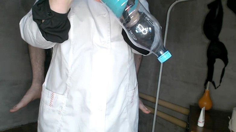 OurFetishLife: Chubby Nurse Instructing Patient (handmade Vagina for Masturbation)