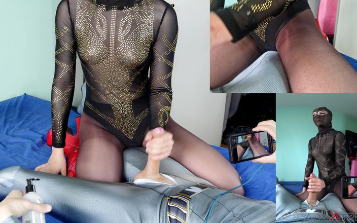 Nylon Xtreme: Elena clark nylon leotard thủ dâm