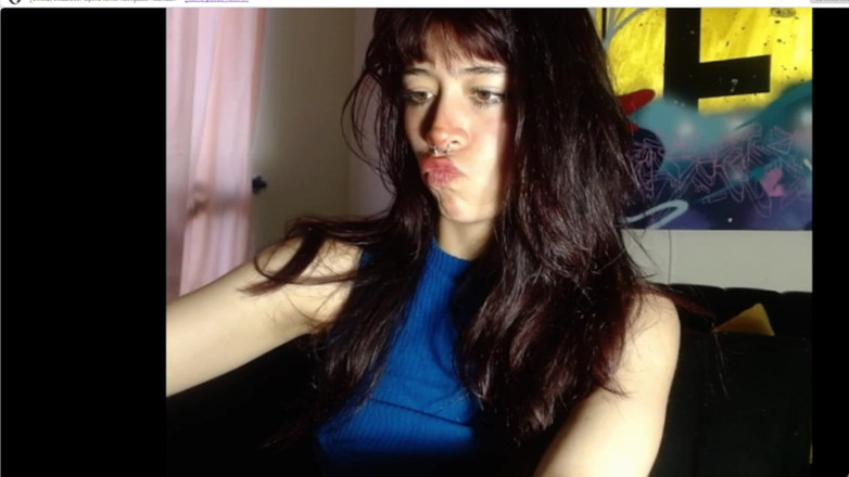 Colombianas amateur: Minyon Çıplak Mastürbasyon Özel Web Kamerası Gösterisi