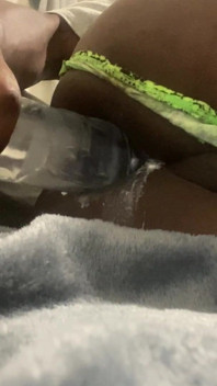 Practicing My Nine Inch Dildo for the First Bigger Dick Than Mine Part 4