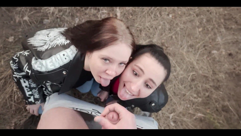 YSP Studio: Två heta brudar filmar varandra med min kuk och tar...