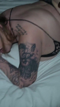 Kendra the Tattooed Blonde MILF Takes Dre's BBC Deep in Fishnets