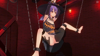 H3DC: 3D heNTAi bDSm la strega legata riceve un orgasmo cunnilingus