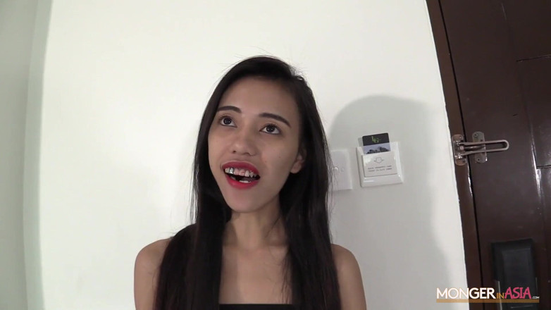 Monger In Asia: Ultra thin Asian whore inseminated and bred