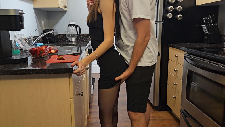 Amelia Amour: Fucked in a Dress on the Kitchen Table