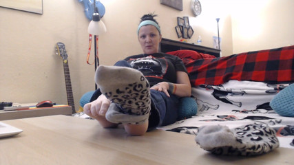 Abby Anna: Socks wrinkled soles long toenails