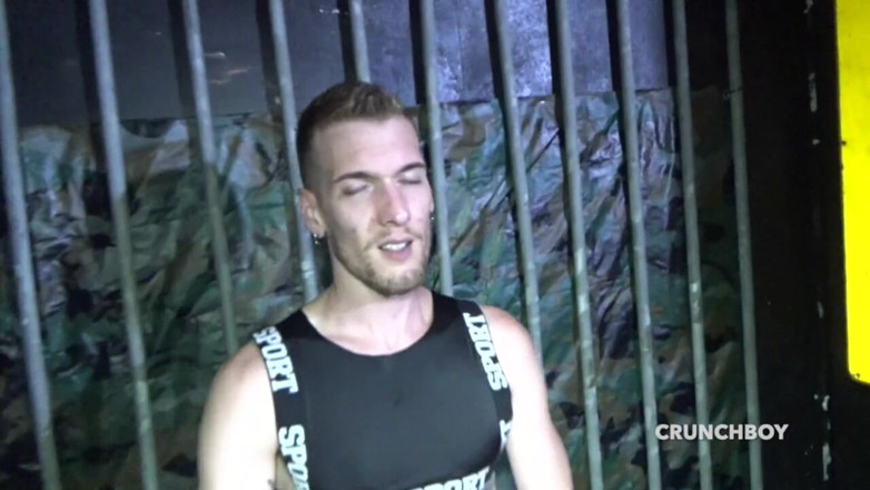 Gaybareback: Amazing bukkake and orgy for the innocent twink Germain