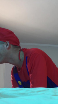 Mario tgirl'i mantarıyla sikiyor
