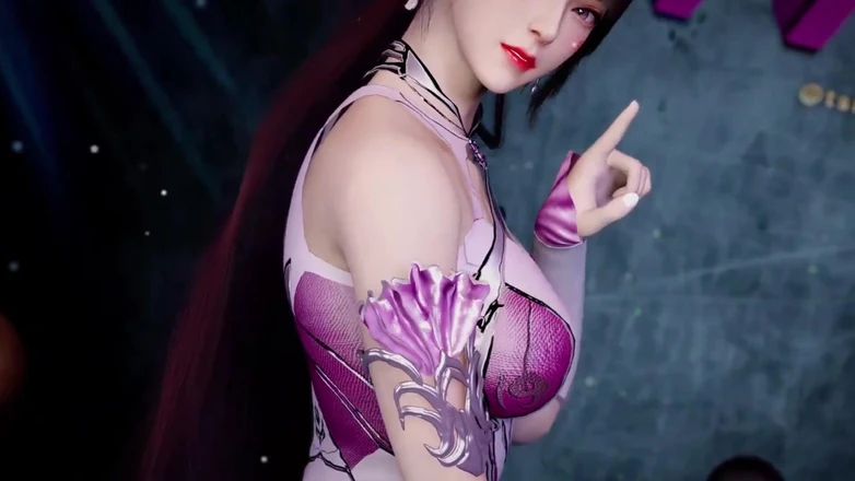 Why fuck so hard: Isteri jalang bertetek besar 3D berkongkek gangbang pertamanya