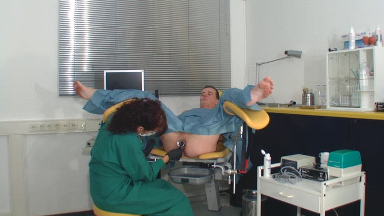 Rubber & Clinic Studio - 1ATOYS: Kinky anal exam with ultrasound