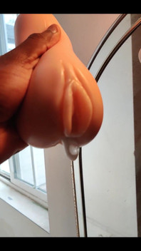 Squeezing My Cum Out of an Onahole After Using It