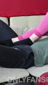 Young Amateur Wife Ballbusting and Facesitting in Socks