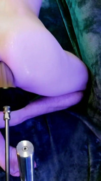 Huge Toy, Hard Fuck. the Bigspoon by Jock Tribe Is Locked Onto the Fuckmachine and Driven Deep