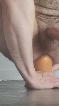 Huge Dildos Hairy Ass and Cumshot! (triple Bill) Triple Penetration