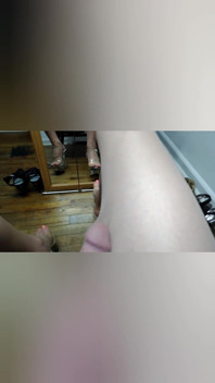 Stroking My Cock in Pantyhose