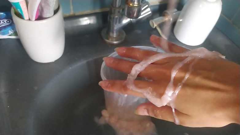 Ms Candy Bunny: Messy Soap Slime on My Hands