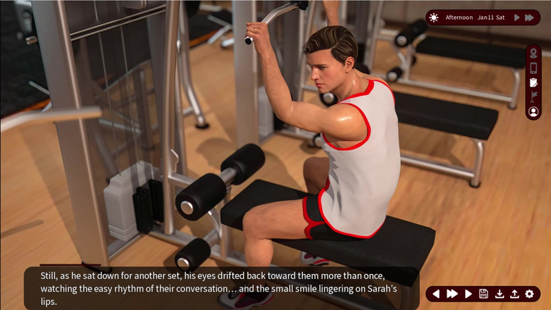 Johannes Gaming: Viskningar av Desire 7 Sarah och Alex gick till gymmet med...