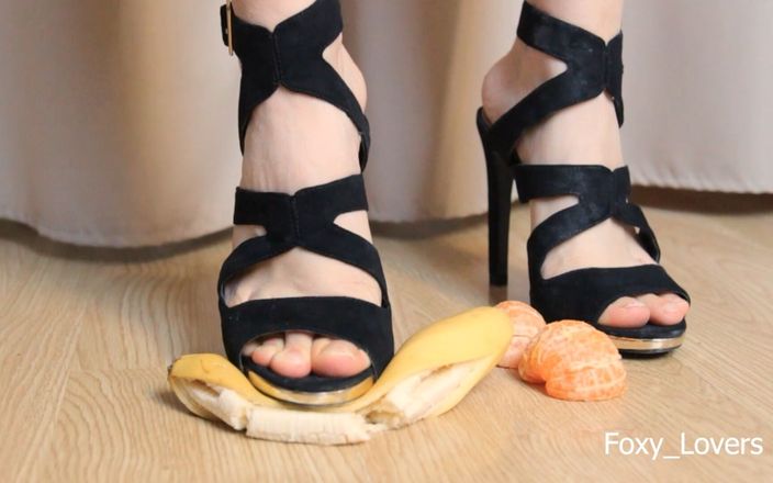 Foxy_Lovers: Високі підбори банан і мандарин тиснява