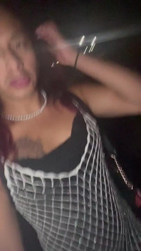 Horny Tranny on Night Walk