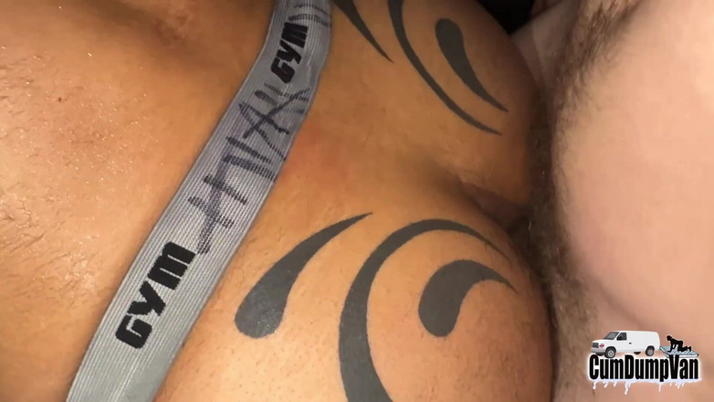Cum Dump Van: Load after loads cholo thug, трах без презерватива, 100% великий чорний член, латина, великий необрізаний красивий член