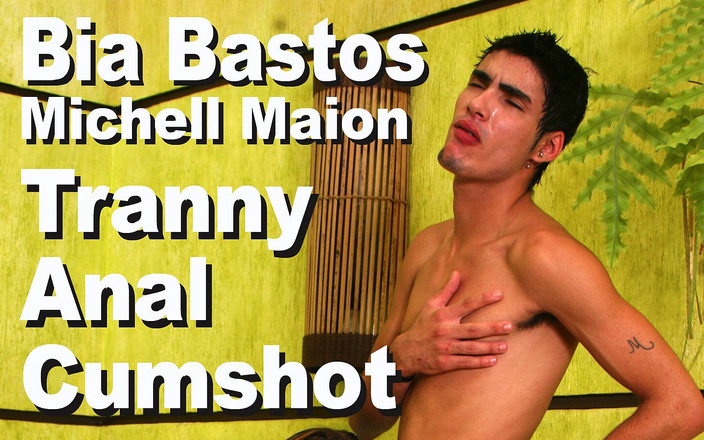 Picticon Tranny: Bia Bastos a Michell Maion tranny kouří anální výstřik