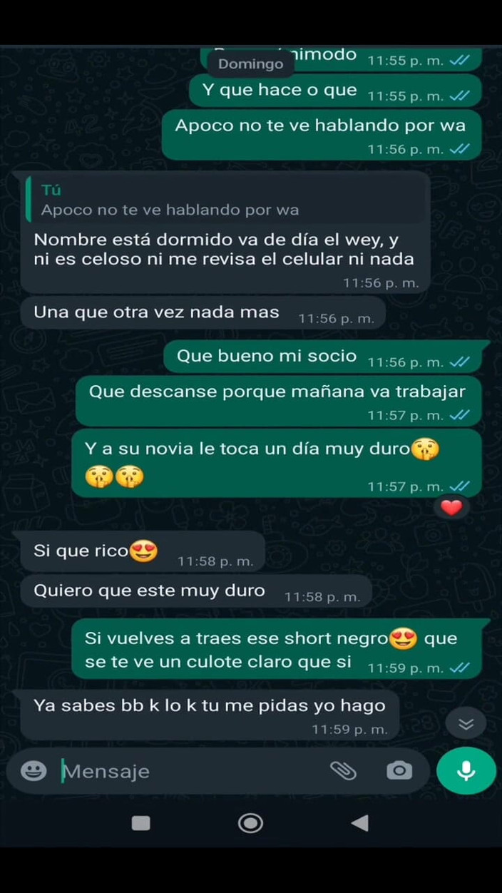Mexicasero: Chat caliente con la puta de mi ex, con fotos