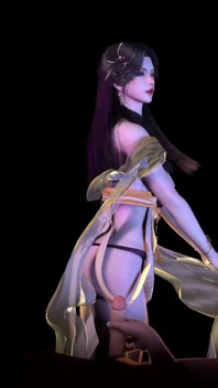Awek cantik menghidangkan deepthroat - animasi 3D