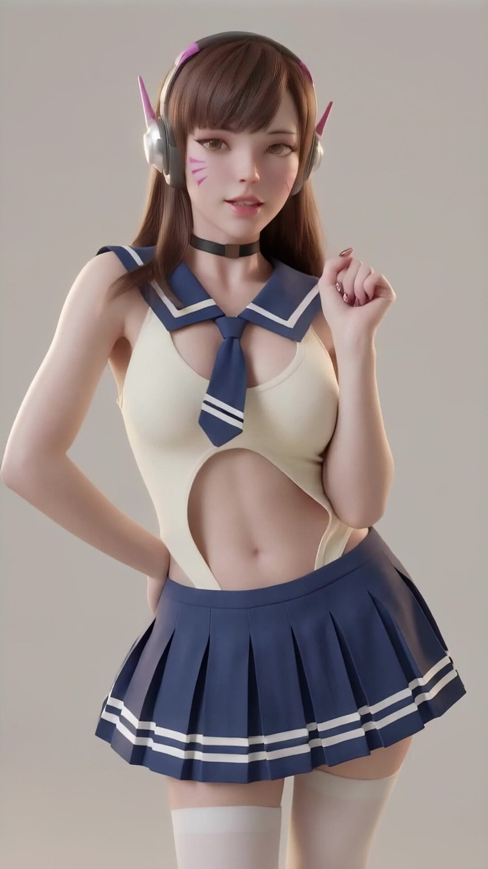 3D-Hentai Games: D.va의 사랑스러운 댄스 (에이핑크 - U You)