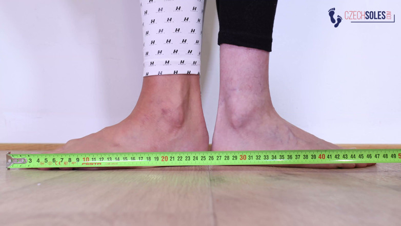 Czech Soles - foot fetish content: Two Big Feet Long Toes Babes Foot Compare
