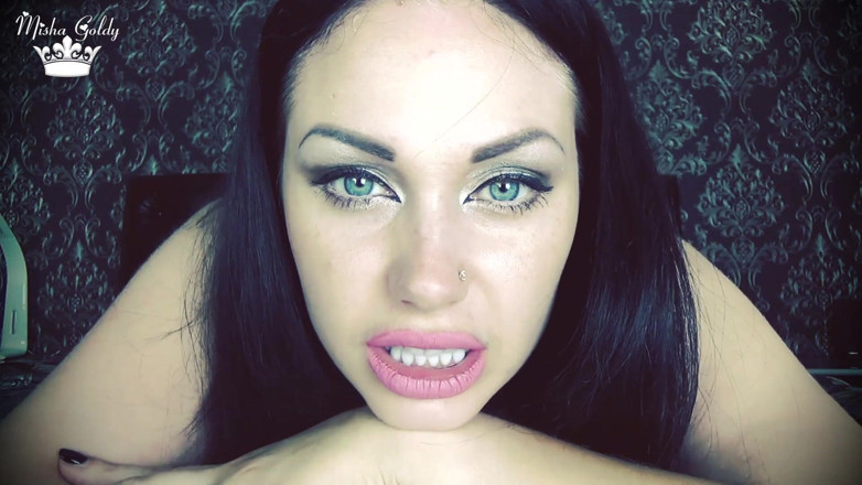 Goddess Misha Goldy: Sborra dappertutto sulla mia faccia con conto alla rovescia!