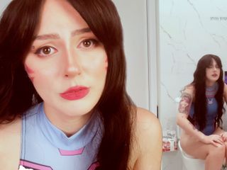 Spooky Boogie: D.va 리퍼를 따먹고 하루 종일 얼굴에 후장 따먹기