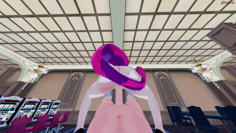 Hentai Smash: เจสซี่ จากทีมร็อกเก็ต โดนคุณเย็ดมุม POV ในคาสิโน โดนแตกคาหี - เฮนไท
