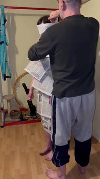 Newspaper Fetish - Wrapping Me in Newspaper