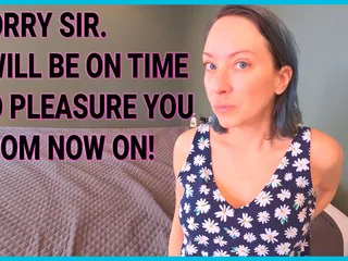 Sub slut Stella E01. Stella pleasures her Master at his command