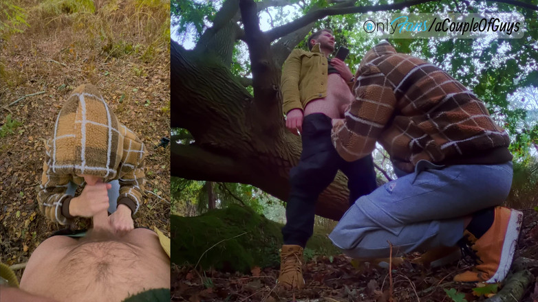 ACoupleOfGuys: Farmi succhiare il mio cazzo nel bosco